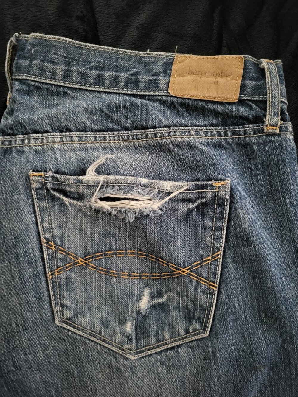 Vintage Y2K Abercrombie & Fitch Emma Bootcut Distressed Jeans Low Rise 10R